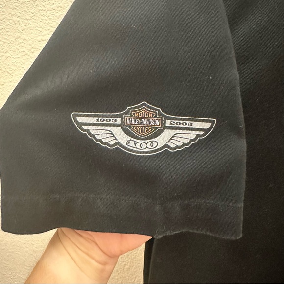 Men’s Harley Davidson Biker Size Large Button Down Daytona Bike Week 2003 - Picture 4 of 6